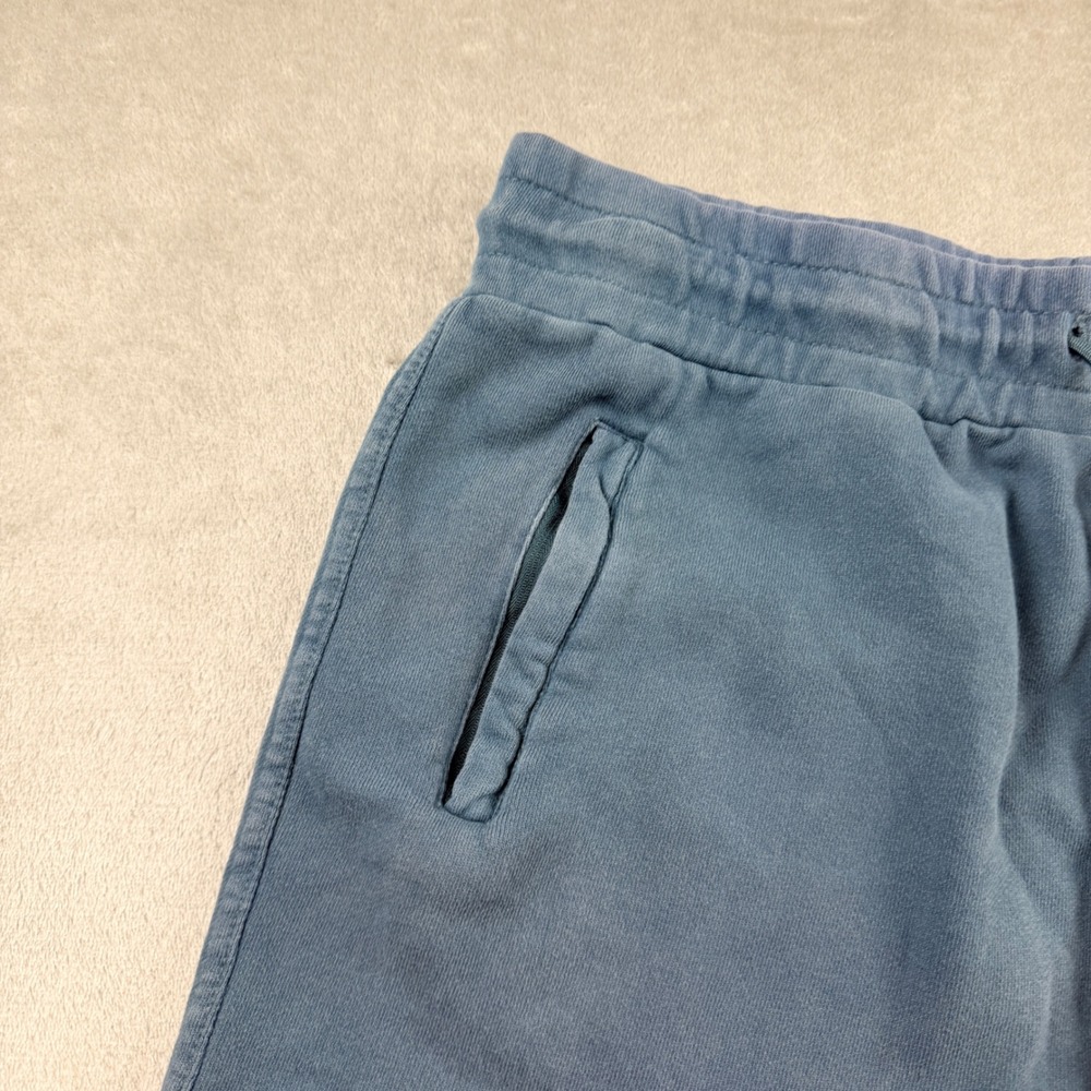 YoungLA Men's XL Raw Gym Shorts Blue XL Cotton Drawstring Athletic Sweat Shorts - Picture 11 of 12